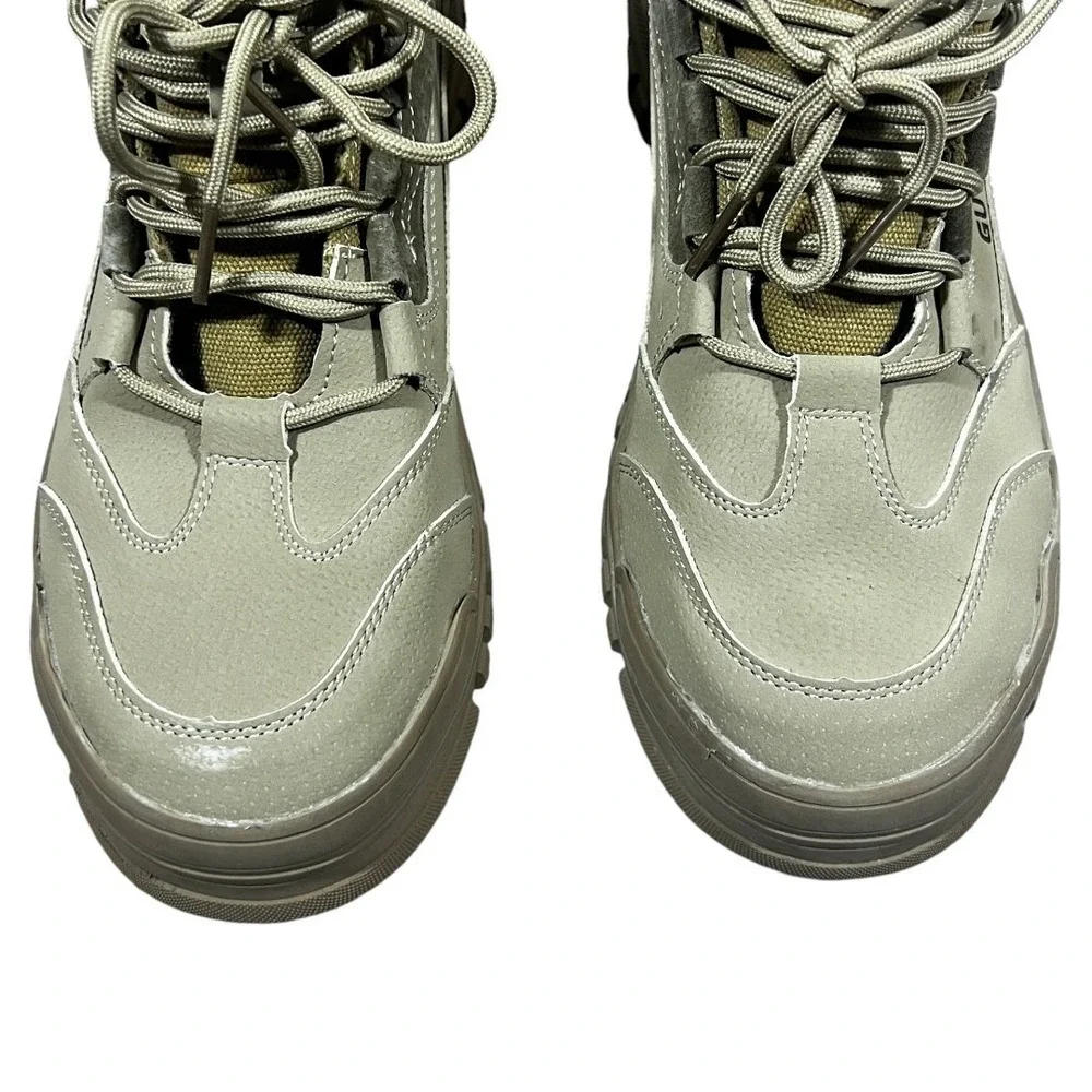 NEW Guyisa Safety Steel Toe Industrial Work Boots Olive Tactical Utility Size 45